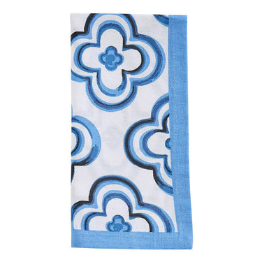 Patricia Heaton Home Geo Printed Napkin Blue Set of 12 Park Designs - The Fox Decor